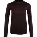 Dámske tričko Endurance  Yalia Seamless Wool Print LS Baselayer Dark Purple