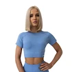 Dámske tričko GymBeam  FLO CropTop Blue