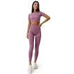 Dámske tričko GymBeam  FLO CropTop Violet