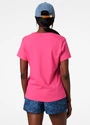 Dámske tričko Helly Hansen  F2F Organic Cotton T-Shirt Cascadia Pink