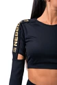 Dámske tričko Nebbia  Crop Top 821 black