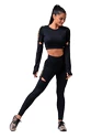 Dámske tričko Nebbia  Crop Top 821 black