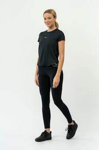 Dámske tričko Nebbia  FIT Activewear T-Shirt “Airy” with Reflective Logo black