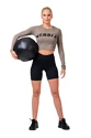 Dámske tričko Nebbia Hero Sporty Hero crop top long sleeve mocha