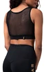 Dámske tričko Nebbia Intense Gold Mesh Mini Top 830 black