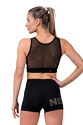 Dámske tričko Nebbia Intense Gold Mesh Mini Top 830 black