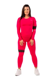 Dámske tričko Nebbia Long Sleeve Smart Pocket Sporty Top 418 pink