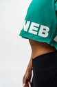 Dámske tričko Nebbia  Oversized Crop Top green