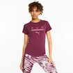 Dámske tričko Puma  Run 5K Logo Tee Grape Wine L