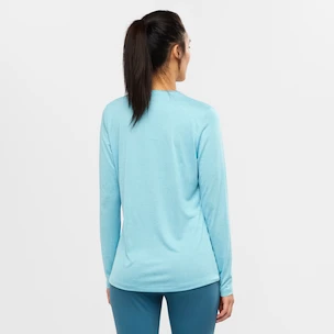 Dámske tričko Salomon  Agile LS Tee Crystal Blue S