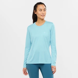 Dámske tričko Salomon  Agile LS Tee Crystal Blue S