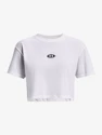 Dámske tričko Under Armour  BRANDED LOGO CROP SS-WH