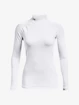 Dámske tričko Under Armour ColdGear Authentics Mockneck-WHT