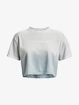 Dámske tričko Under Armour  DIP DYE CROP SS-GRY