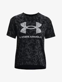 Dámske tričko Under Armour LOGO AOP HEAVYWEIGHT SS-BLK