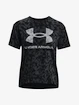 Dámske tričko Under Armour  LOGO AOP HEAVYWEIGHT SS-BLK M