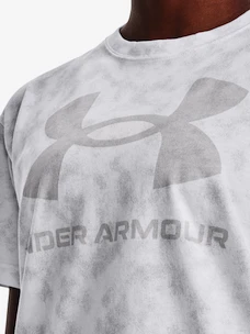 Dámske tričko Under Armour  LOGO AOP HEAVYWEIGHT SS-WHT S