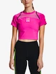 Dámske tričko Under Armour  Run Anywhere Crop SS-PNK