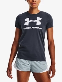 Dámske tričko Under Armour SPORTSTYLE LOGO SS-GRY