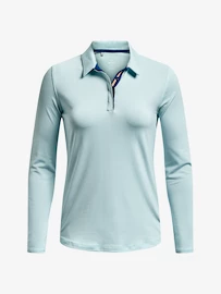 Dámske tričko Under Armour Zinger MicroStripe LSPolo-BLU