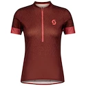 Dámsky cyklistický dres Scott  Endurance 20 S/Sl Rust Red/Brick Red M