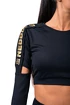 Dámsky top Nebbia Honey Bunny Crop Top 821 black