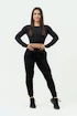 Dámsky top Nebbia Intense Women's Long Sleeve Crop Top Perform 839 Black XS