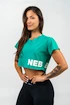 Dámsky top Nebbia POWERHOUSE Oversized Crop Top green