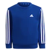 Detská mikina adidas  Essentials 3-Stripes Crew Neck Royal Blue 104 cm