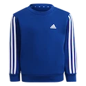 Detská mikina adidas  Essentials 3-Stripes Crew Neck Royal Blue 104 cm