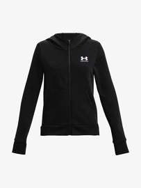 Detská mikina Under Armour Rival Fleece LU FZ Hoodie-BLK