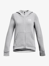 Detská mikina Under Armour Rival Fleece LU FZ Hoodie-GRY