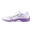 Detská sálová obuv Mizuno  Lightning Star Z7 Jr. White/Patrician Purple/Quince