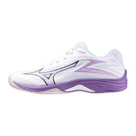 Detská sálová obuv Mizuno Lightning Star Z7 Jr. White/Patrician Purple/Quince