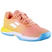 Detská tenisová obuv Babolat Jet Mach 3 All Court Girl Coral/Gold Fusion