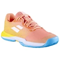 Detská tenisová obuv Babolat Jet Mach 3 All Court Girl Coral/Gold Fusion