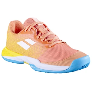 Detská tenisová obuv Babolat Jet Mach 3 All Court Girl Coral/Gold Fusion