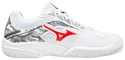 Detská tenisová obuv Mizuno  Breakshot 3 CC White/IgnititonRed