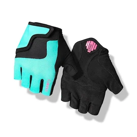 Detské cyklistické rukavice Giro Bravo Jr Screaming Teal/Neon Pink