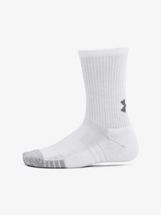 Detske ponožky Under Armour  3pk Crew Yth-WHT  S