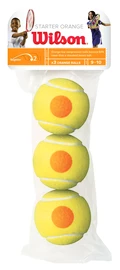 Detské tenisové loptičky Wilson Starter Orange (3 Pack)