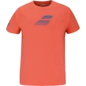 Detské tričko Babolat  Exercise Cotton Tee Boy Hot Coral