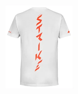 Detské tričko Babolat  Strike Cotton Tee Jr White/Strike Red 8 - 10 rokov