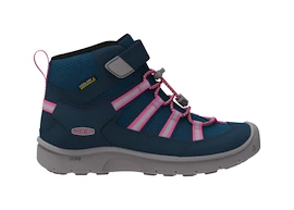 Detské vonkajšie topánky Keen Hikeport 2 Sport Mid Wp Blue Wing Teal/Fruit Dove