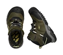 Detské vonkajšie topánky Keen Ridge Flex Mid Wp Dark Olive/Dusky Citron