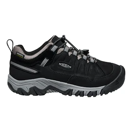 Detské vonkajšie topánky Keen TARGHEE IV Low WP Black/Steel grey