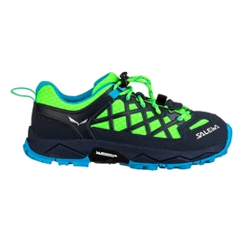 Detské vonkajšie topánky Salewa Wildfire Ombre Blue/Fluo Green