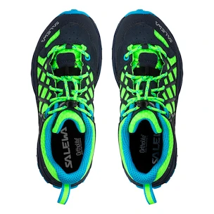 Detské vonkajšie topánky Salewa  Wildfire Ombre Blue/Fluo Green