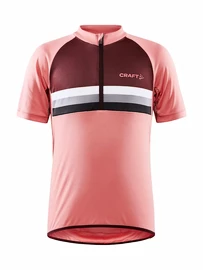 Detský cyklistický dres Craft Keep WARM Bike Junior pink