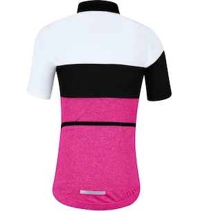 Detský cyklistický dres Force  Kid View pink/white/black